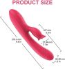 G Spot Vibrator ;  Rose Sex Toys for Clitoris G-spot Stimulation; Waterproof Dildo Vibrator with 10Powerful Vibrations Dual Motor Stimulator for Women