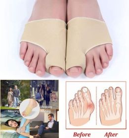 Big Toe Bunion Corrector Splint Straightener Valgus Pain Relief  Big Bone Orthopedic Bunion Correction Pedicure Socks Silicone Corrector Braces Toes S (Option: 2pair)